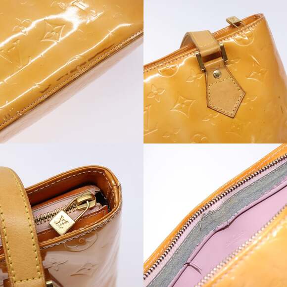 LOUIS VUITTON Monogram Vernis Houston Bag Marshmallow Pink M91302 - Picture 11 of 13